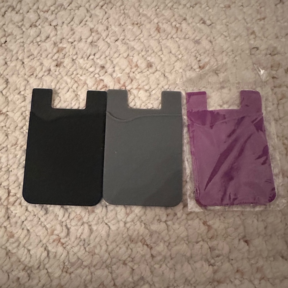 Lot of 3 stick on card holders 3m adhesive